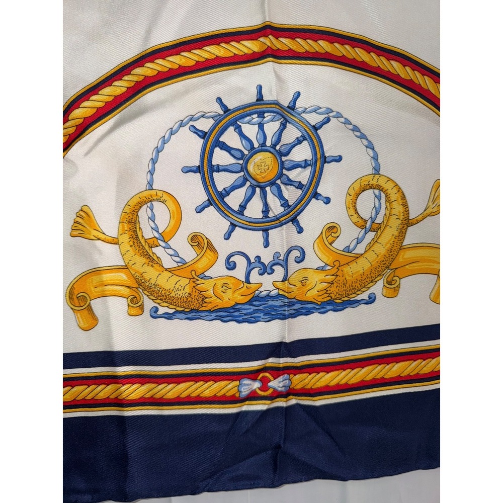 Richel Paris Nautical 100% silk Scarf - Picture 2 of 9